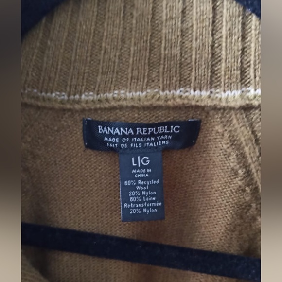 Banana republic novaro mock neck italian wool sweater!! Practically brand new!! - Picture 4 of 5